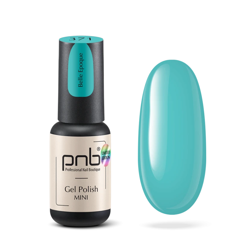 Гель-лак PNB Mini №371 Belle Epoque пастельний ментоловий, емаль 4 мл