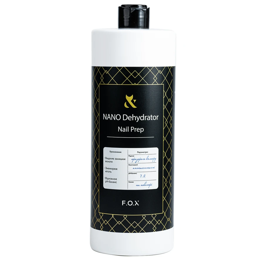 Знежирювач для нігтів FOX NANO Dehydrator Nail Prep 1000 мл