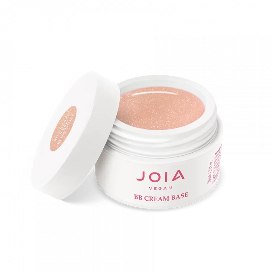 Камуфлююча база JOIA Vegan BB Cream Base Blush Rose рожево-нюдовий із золотим шиммером 50 мл