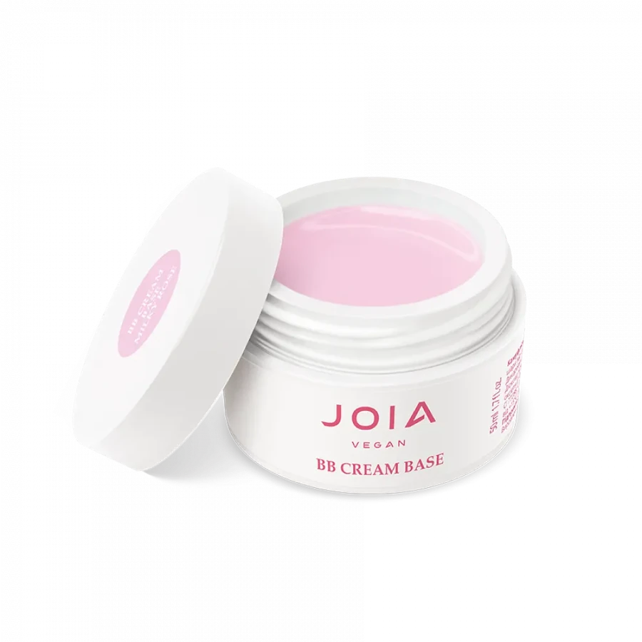 Камуфлююча база для гель-лаку JOIA Vegan BB cream Base Milky Rose холодний рожевий 50 мл