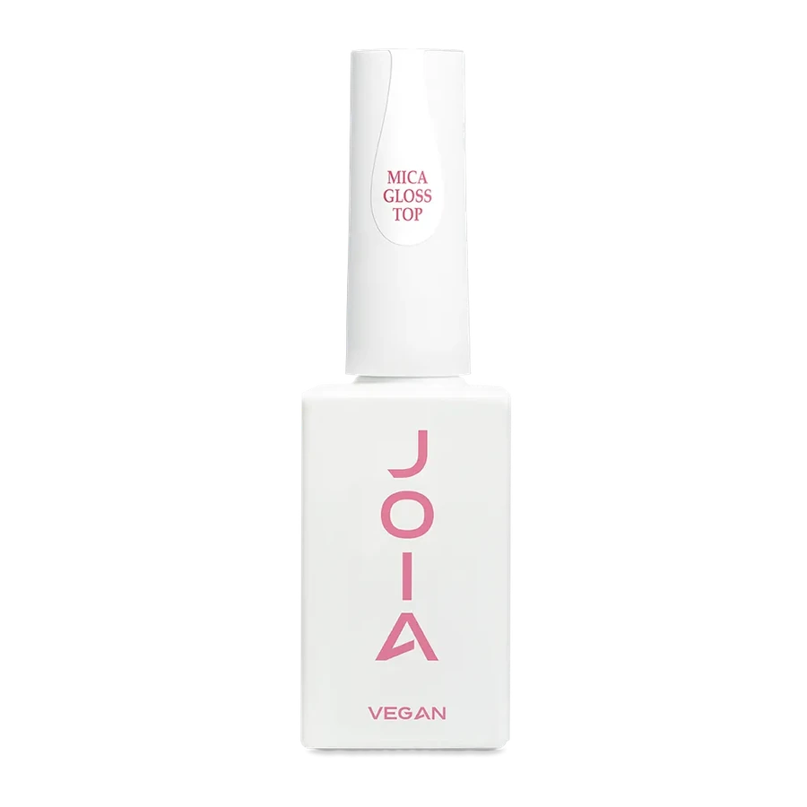 Закріплювач для нігтів JOIA Vegan Mica Gloss Top з голографічною слюдою 15 мл