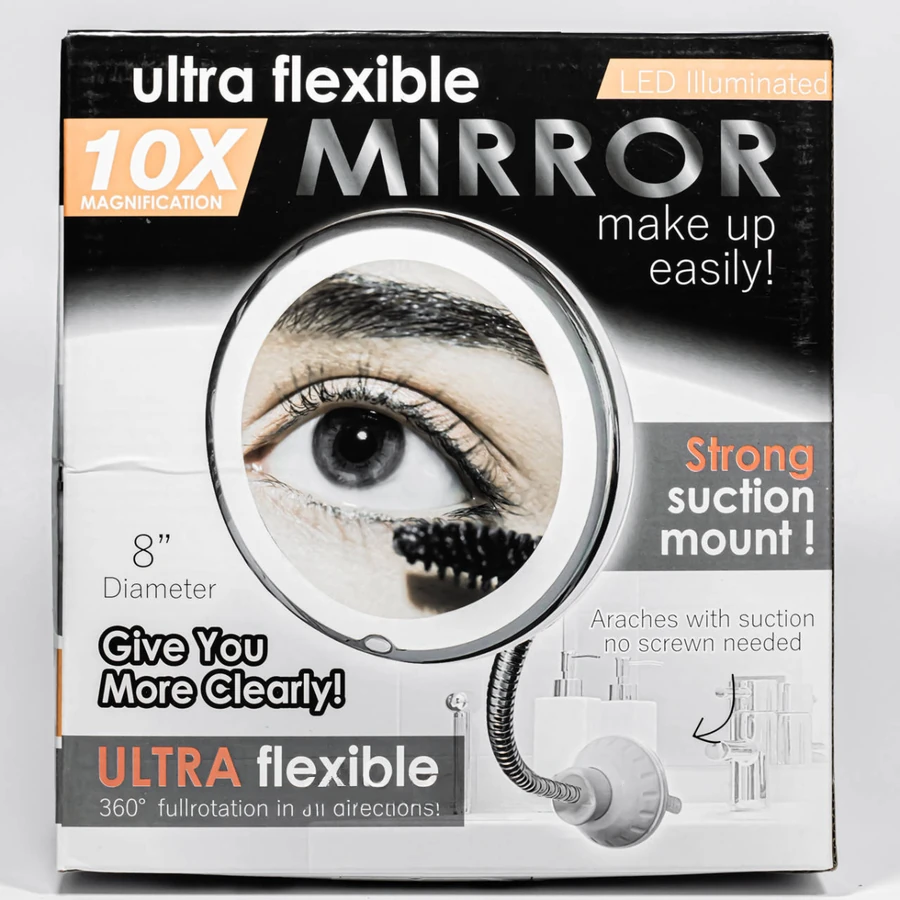 Дзеркало збільшувальне La Rosa Ultra Flexible LED Cosmetic Mirror 4486-LRN з присоскою