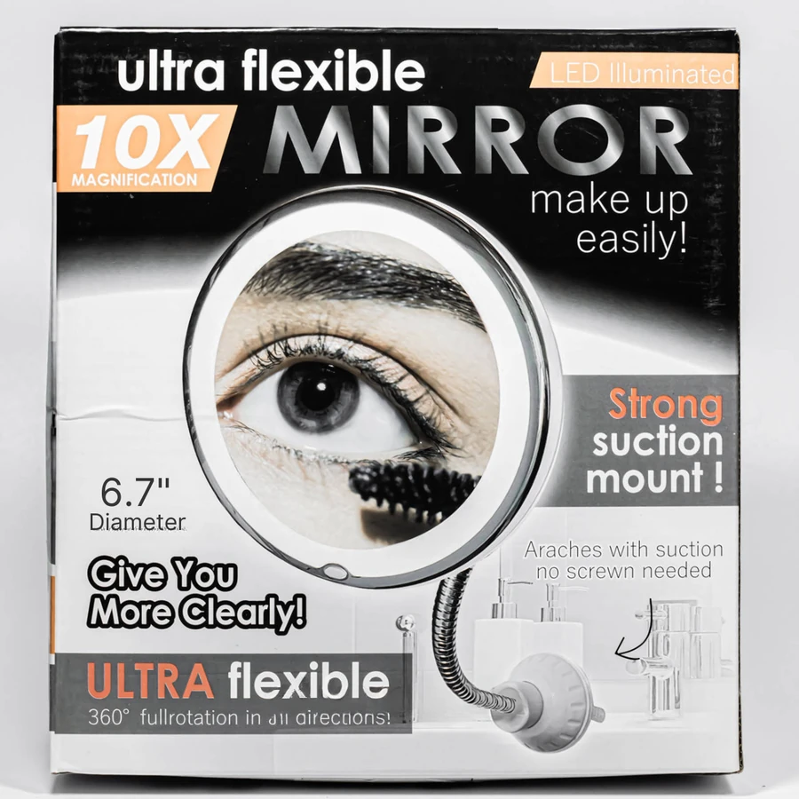 Дзеркало збільшувальне La Rosa Ultra Flexible LED Cosmetic Mirror 4487-LRN з присоскою