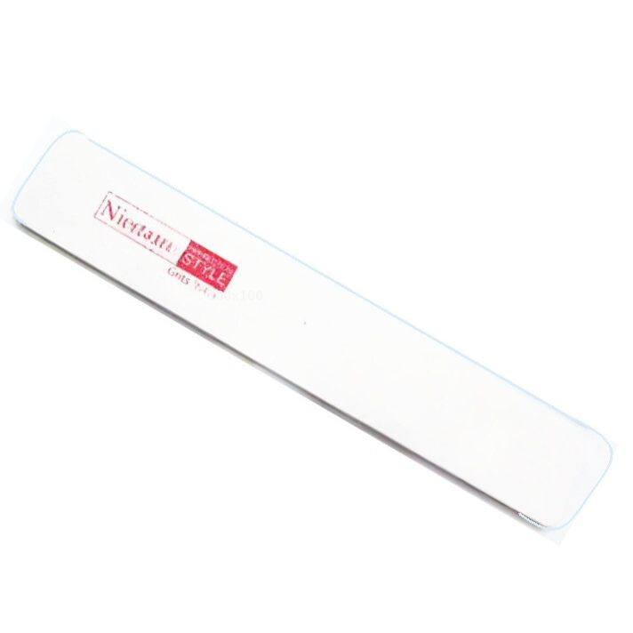 Пилка для штучних нігтів Niegelon Nail File Square 6-0324 100/100 грит