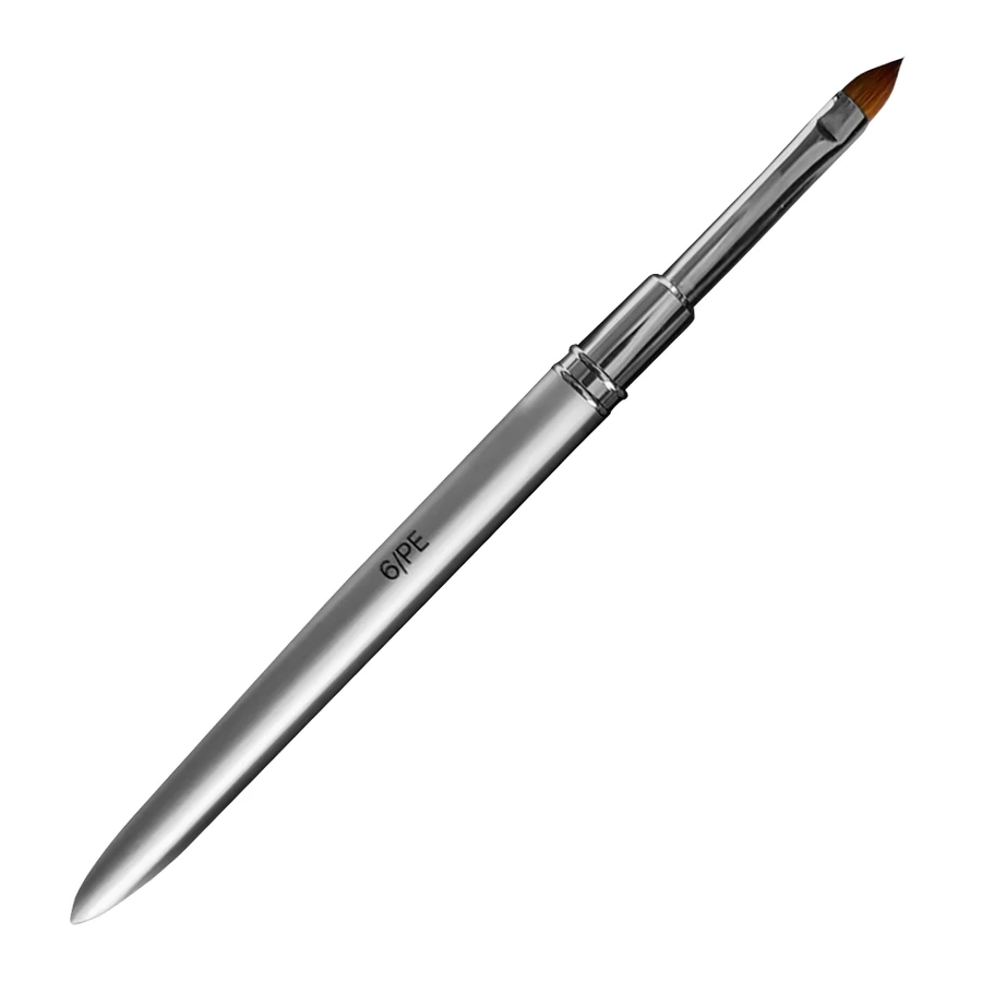 Пензлик для моделювання акригелем/полігелем Kodi Acrylic/Polygel Modeling Brush 6/PE сріблястий