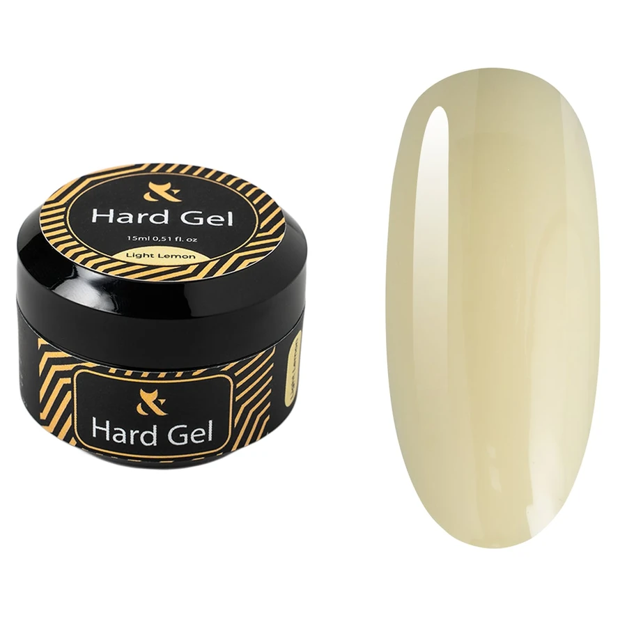 Рідкий будівельний гель FOX Hard Gel Cover Light Lemon світлий жовтий 15 мл