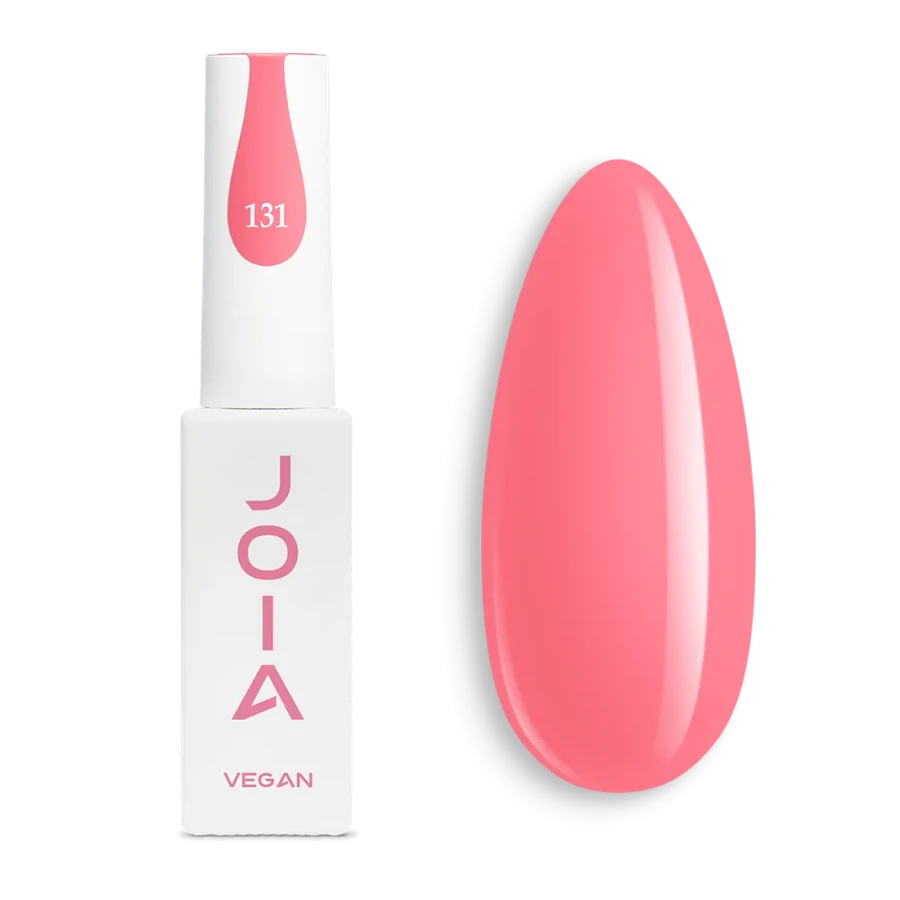 Гель-лак для нігтів JOIA vegan 131 коралово-рожевий, емаль 6 мл
