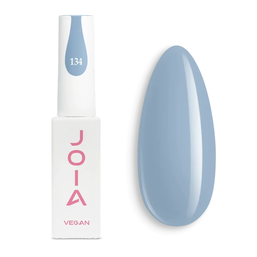 Гель-лак для нігтів JOIA vegan 134 блакитно-сірий, емаль 6 мл