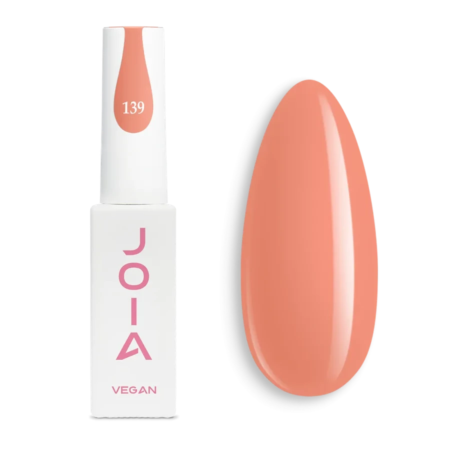Гель-лак для нігтів JOIA vegan 139 пастельно-помаранчевий, емаль 6 мл