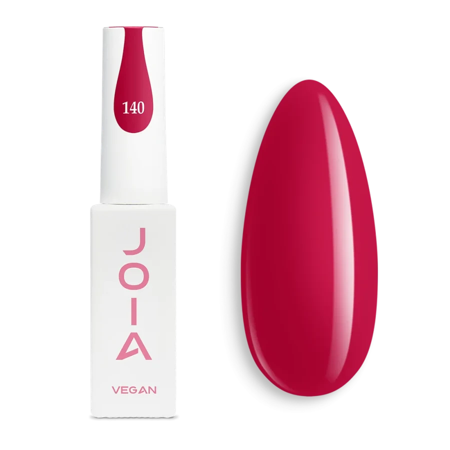 Гель-лак для нігтів JOIA vegan 140 винно-червоний, емаль 6 мл