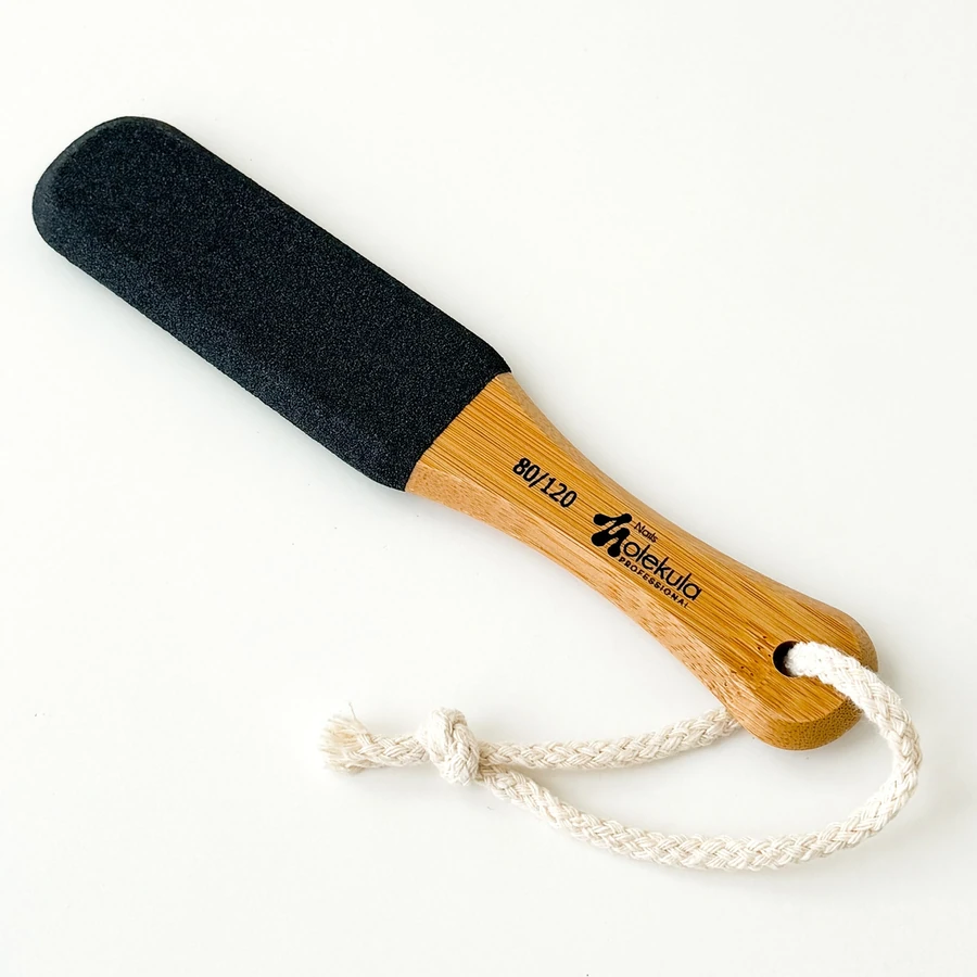 Тертка для педикюру бамбукова Molekula Bamboo Pedicure Grater 80/120 грит