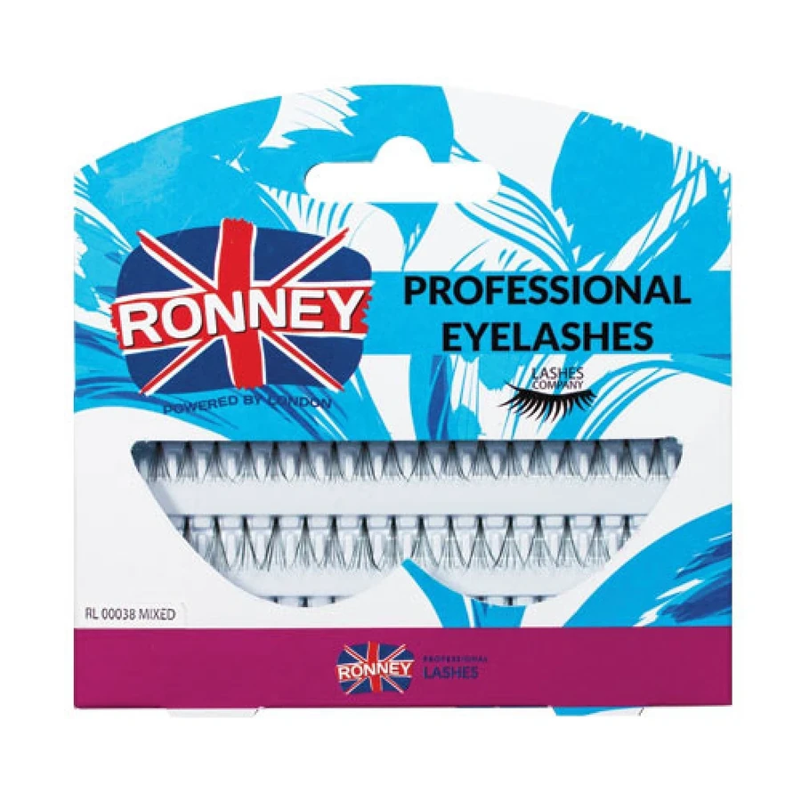 Накладні вії пучкові без вузла Ronney Professional Eyelashes RL00038 Мікс мм