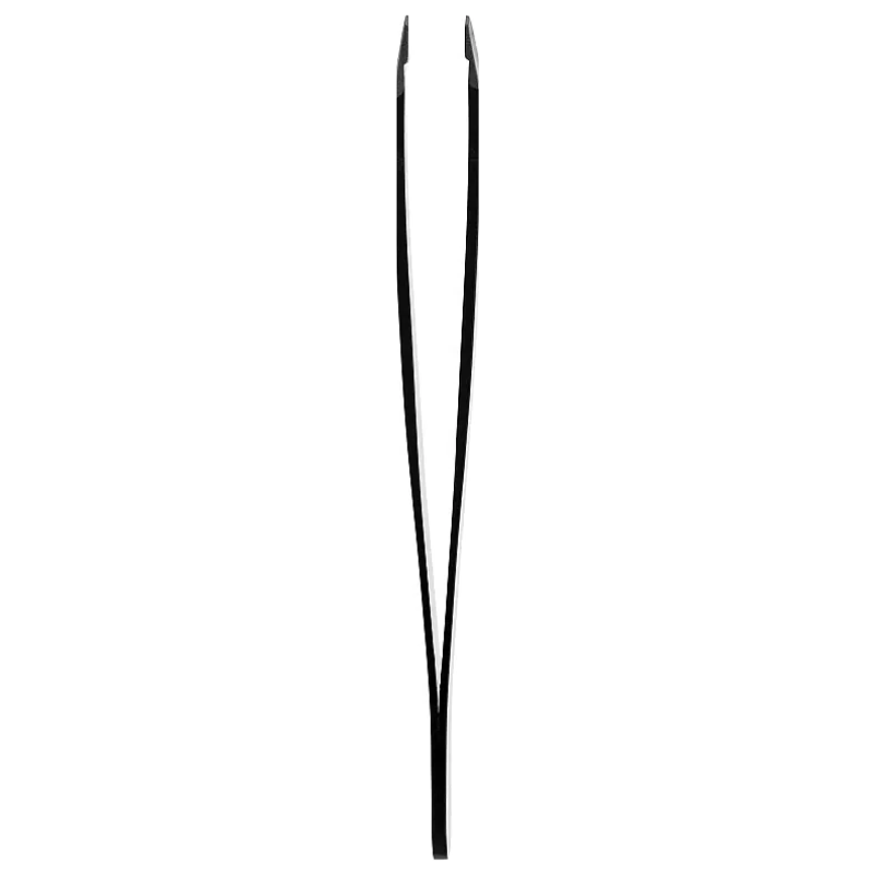 Пінцет для брів скошений Elixir Tweezers for Eyebrows 547 чорний