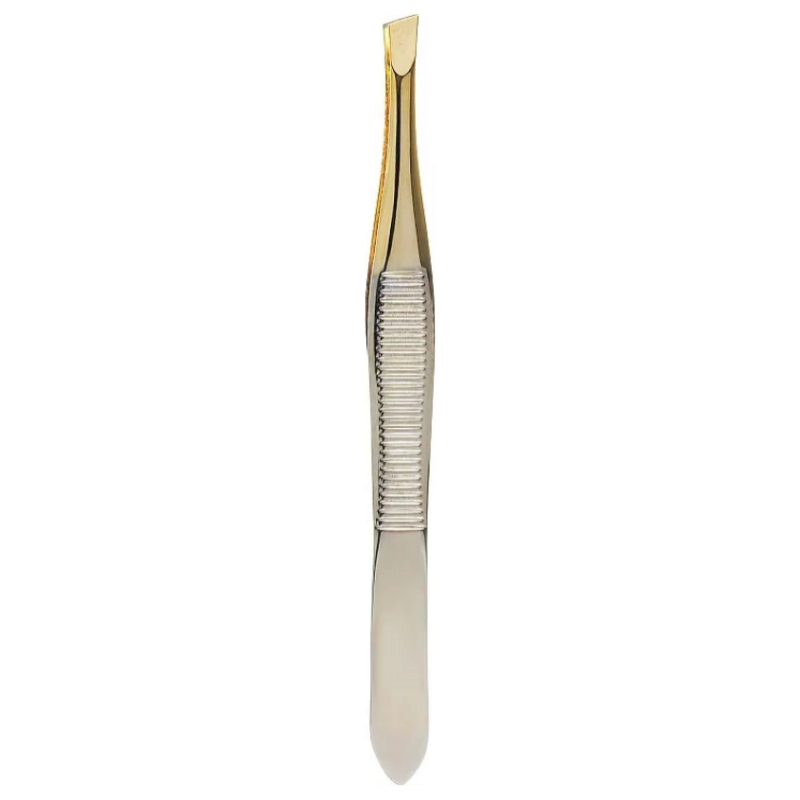 Пінцет для брів скошений Elixir Tweezers for Eyebrows 549