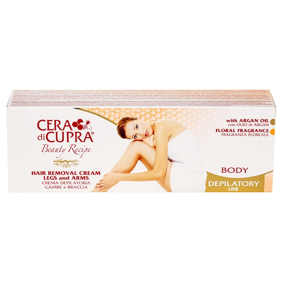 Крем для депіляції ніг та рук Cera di Cupra Hair Removal Cream Legs and Arms with Argan Oil 100 мл