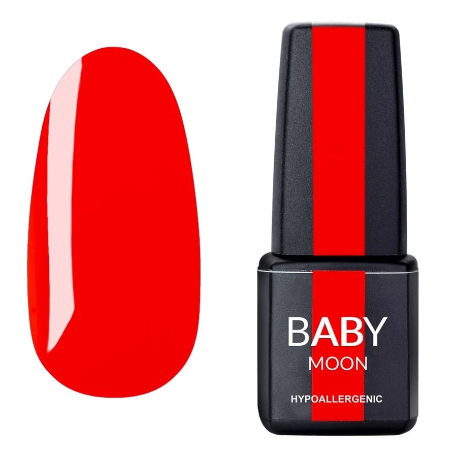 Гель-лак BABY MOON Perfect Neon Gel Polish №015 червоний, неон 6 мл