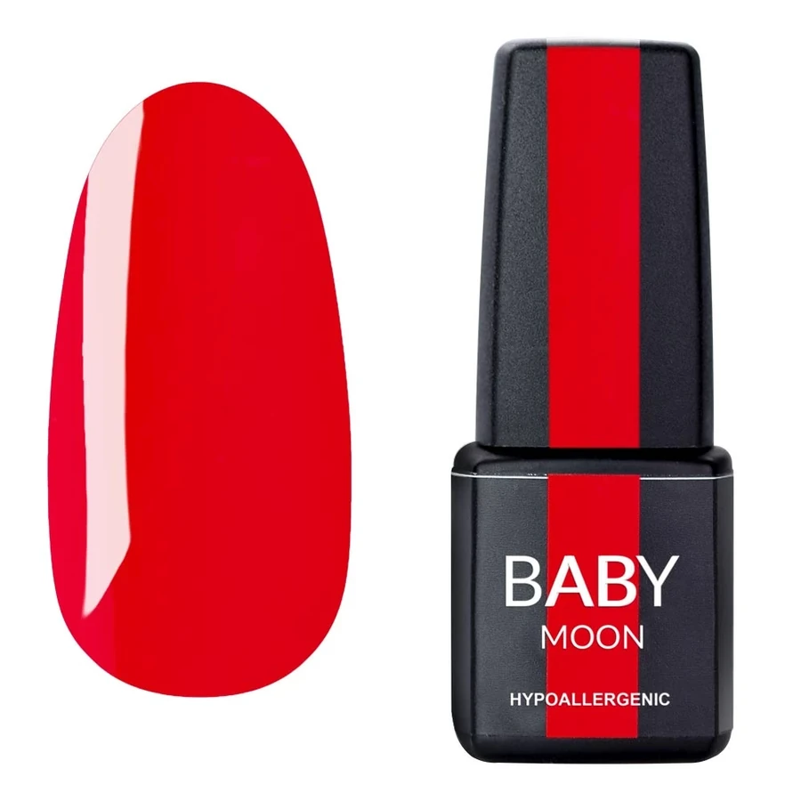 Гель-лак BABY MOON Perfect Neon Gel Polish №018 червоний, неон 6 мл