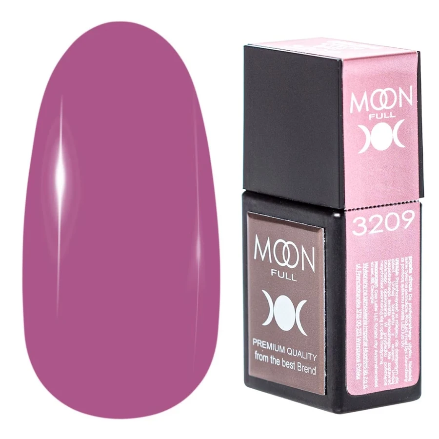Кольорова база для гель-лаку MOON FULL Amazing Color Base №3209 рожево-ліловий, емаль 12 мл