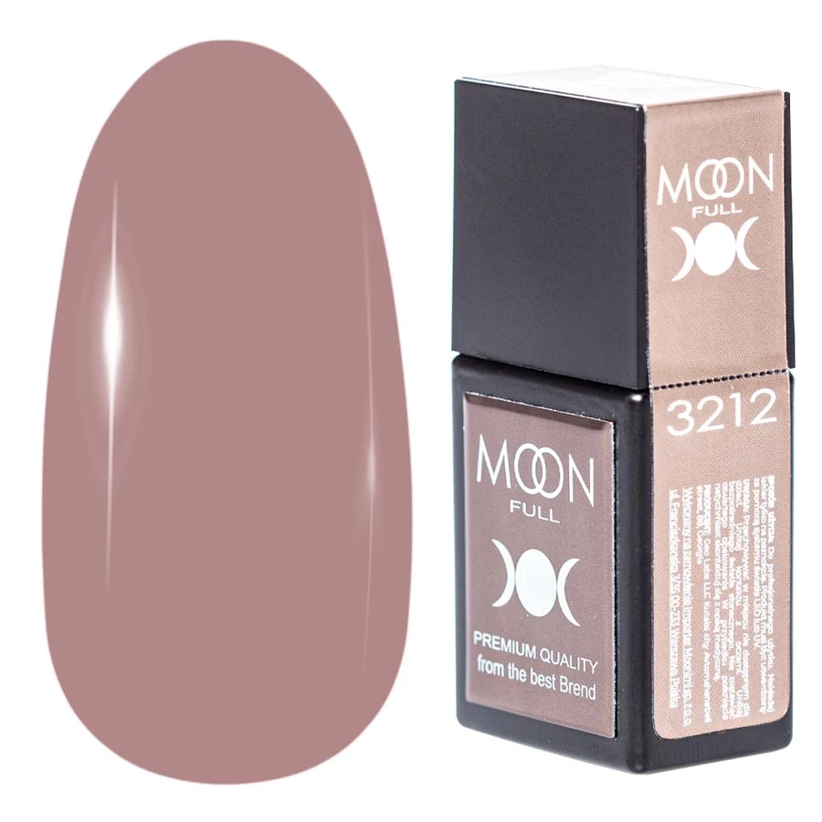 Кольорова база для гель-лаку MOON FULL Amazing Color Base №3212 бежевий, емаль 12 мл