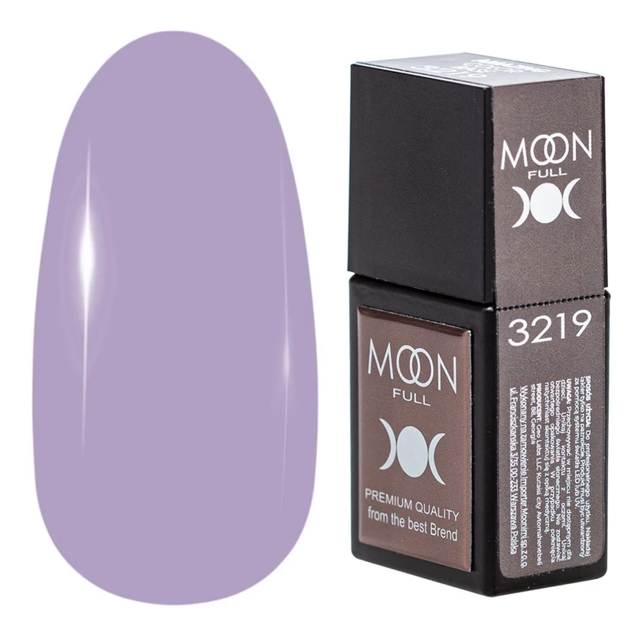Кольорова база для гель-лаку MOON FULL Amazing Color Base №3219 барвінковий, емаль 12 мл