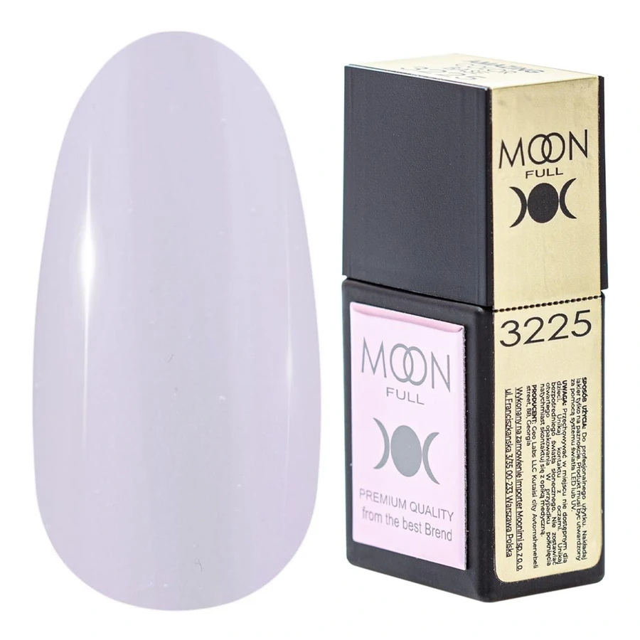 Кольорова база для гель-лаку MOON FULL Amazing Color Base №3225 перламутровий, з фіолетовим відливом 12 мл
