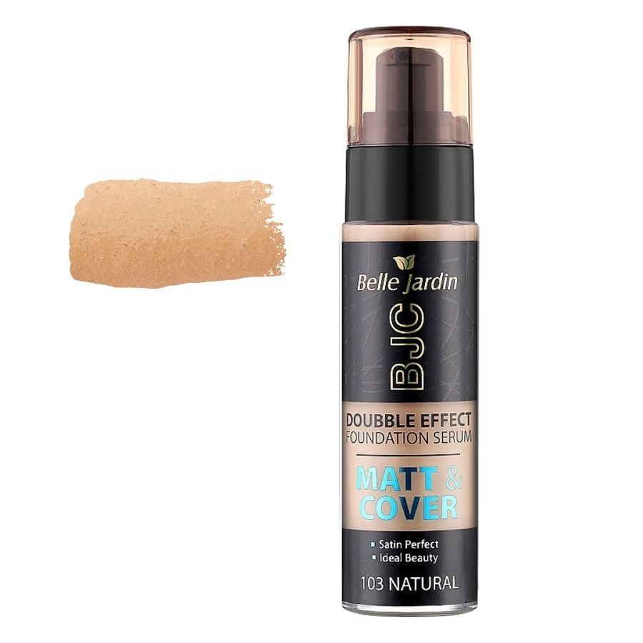 Тональний крем матуючий Belle Jardin Matt&Cover Foundation Serum Doubble Effect №103 Natural натуральний
