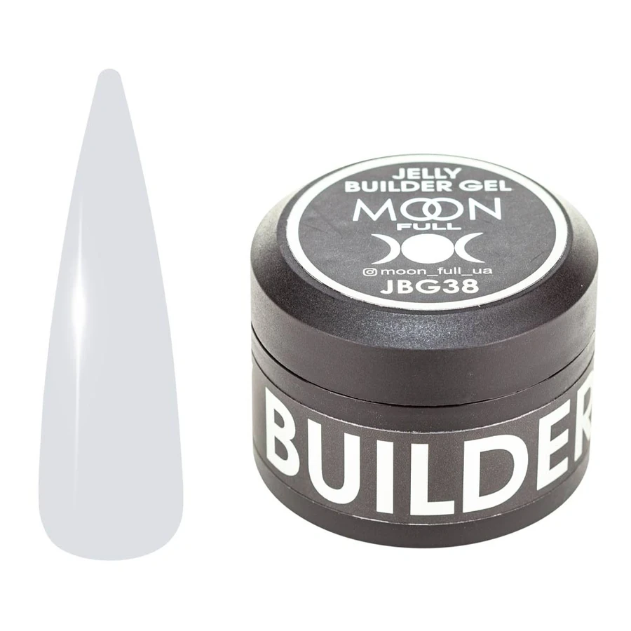 Гель-желе для моделювання та укріплення нігтів MOON FULL Jelly Builder Gel №JBG38 молочний 30 мл