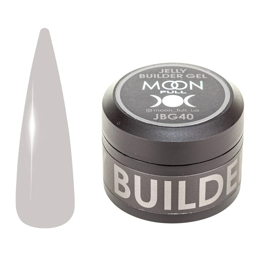 Гель-желе для моделювання та укріплення нігтів MOON FULL Jelly Builder Gel №JBG40 сірий 30 мл