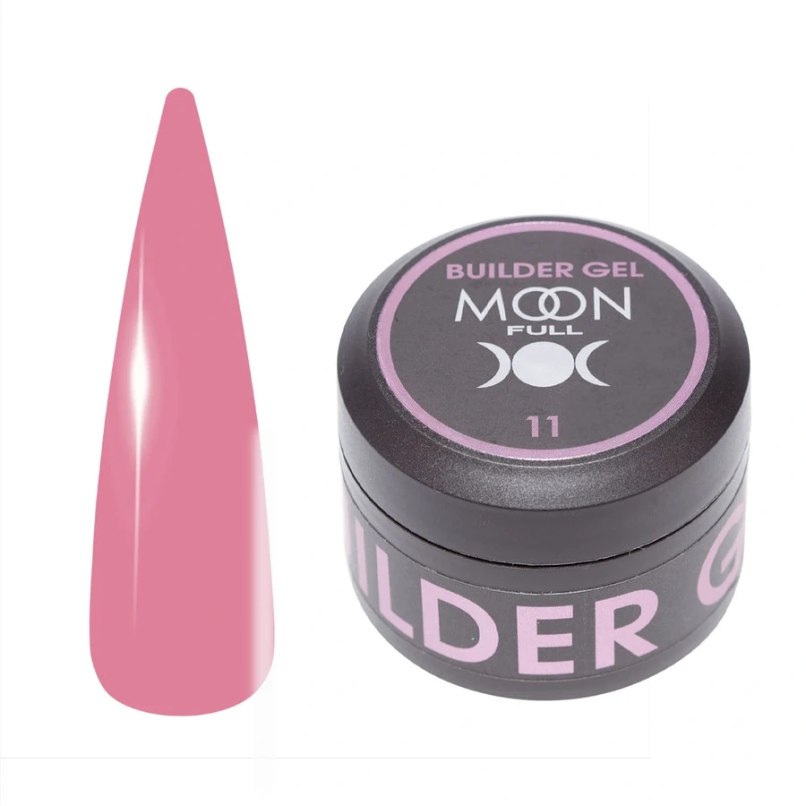 Універсальний гель для нарощування та моделювання MOON FULL Builder Gel №11 рожево-коричневий 30 мл