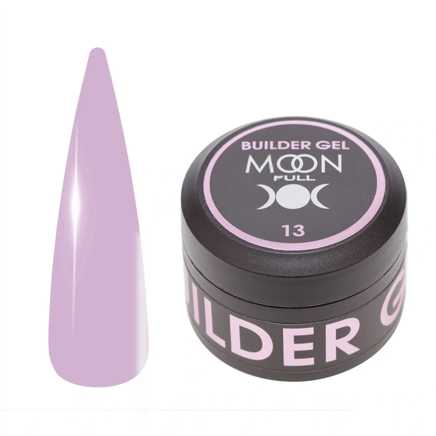 Універсальний гель для нарощування та моделювання MOON FULL Builder Gel №13 ліловий 30 мл
