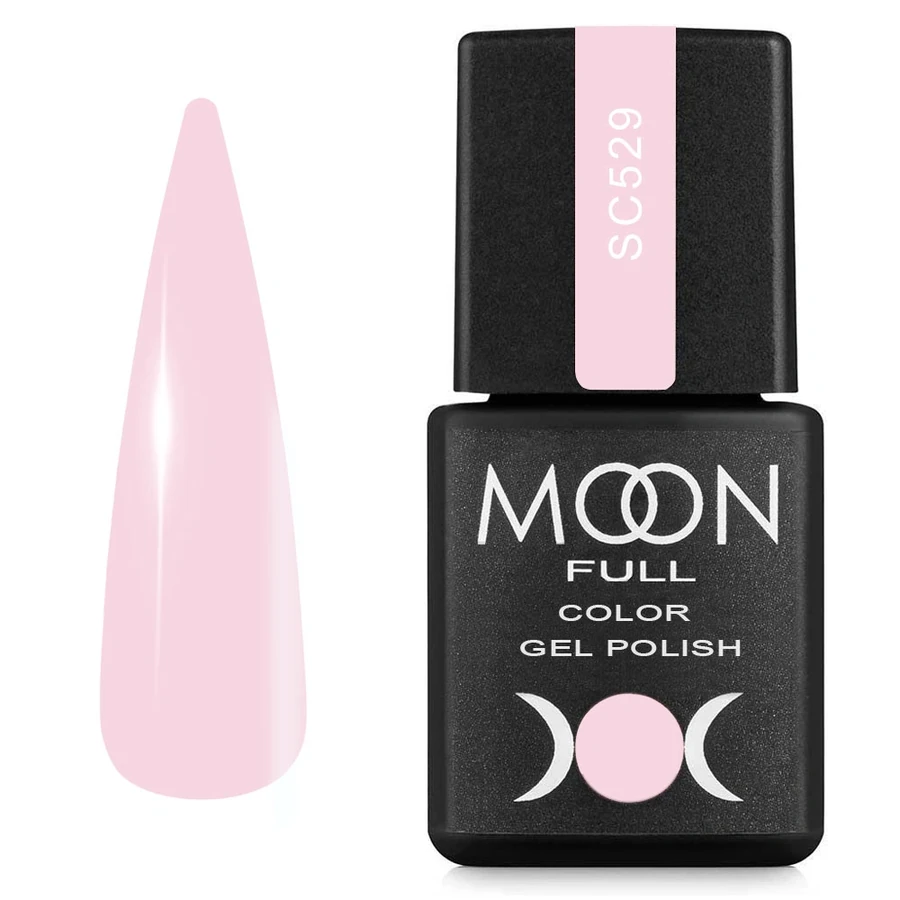Гель-лак MOON FULL Color Gel Polish №SC529 блідо-рожевий, емаль 8 мл