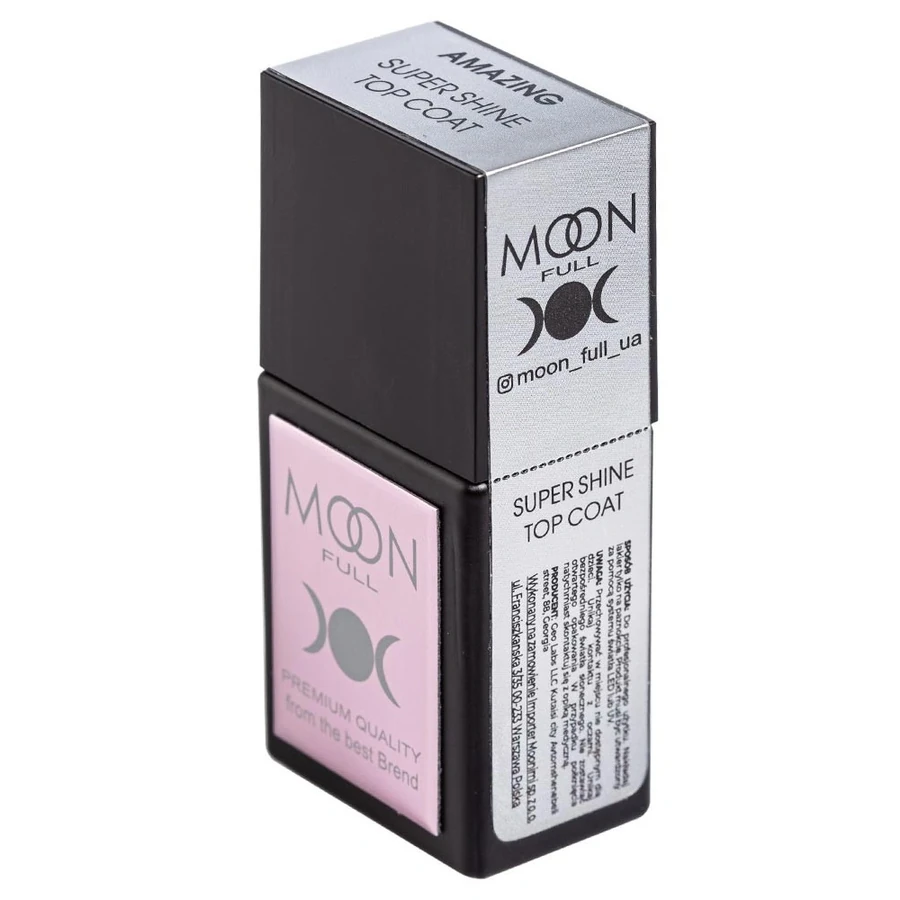 Топ для гель-лаку MOON FULL Amazing Super Shine Top Coat без липкого шару 12 мл