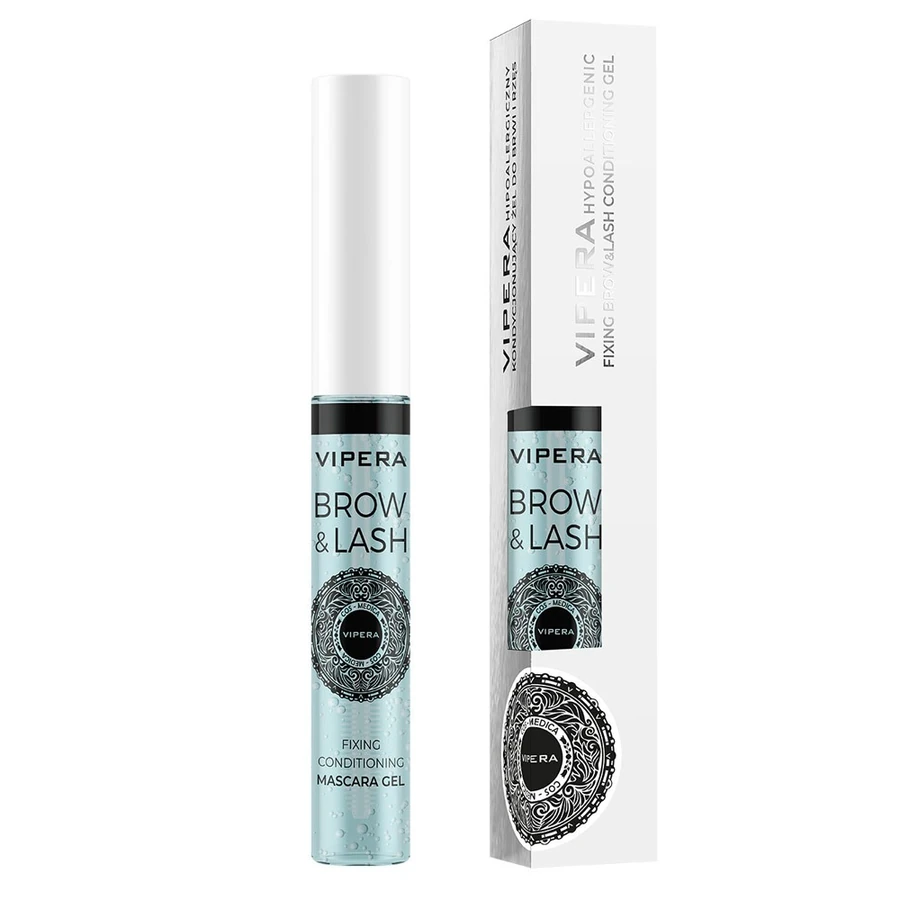 Кондиціонер-гель для брів та вій гіпоалергенний Vipera Hypoalergenic Brow&Lash Fixing Conditioning Mascara Gel 7 г
