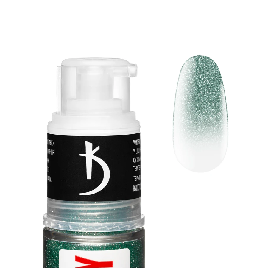 Експрес-спрей для омбре Kodi Express Ombre Spray 03 дрібні зелені світловідбиваючі блискітки 7,5 г