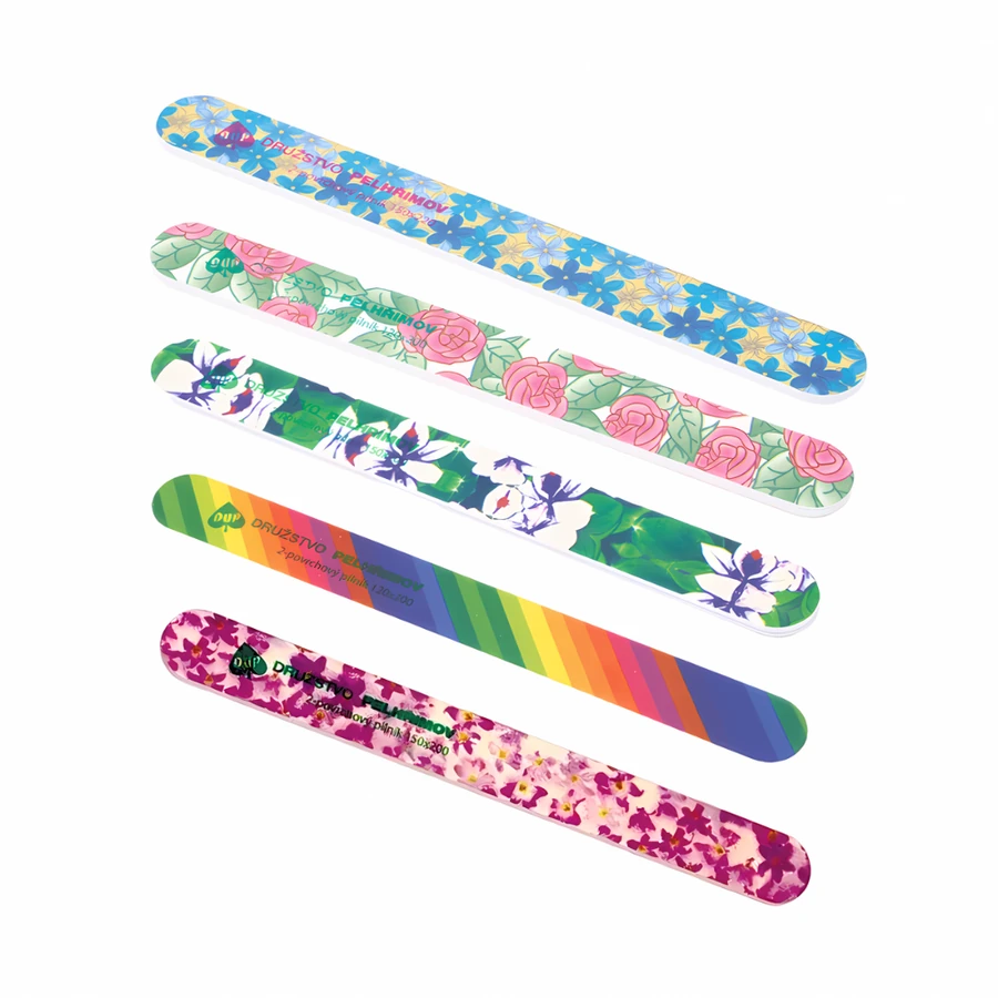 Пилка для натуральних нігтів з принтом DUP Nail File Printed 3-5014 150/200 грит