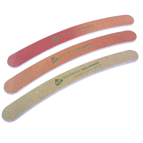 Пилка для натуральних та штучних нігтів DUP Nail File Banana 3-5022 120/180