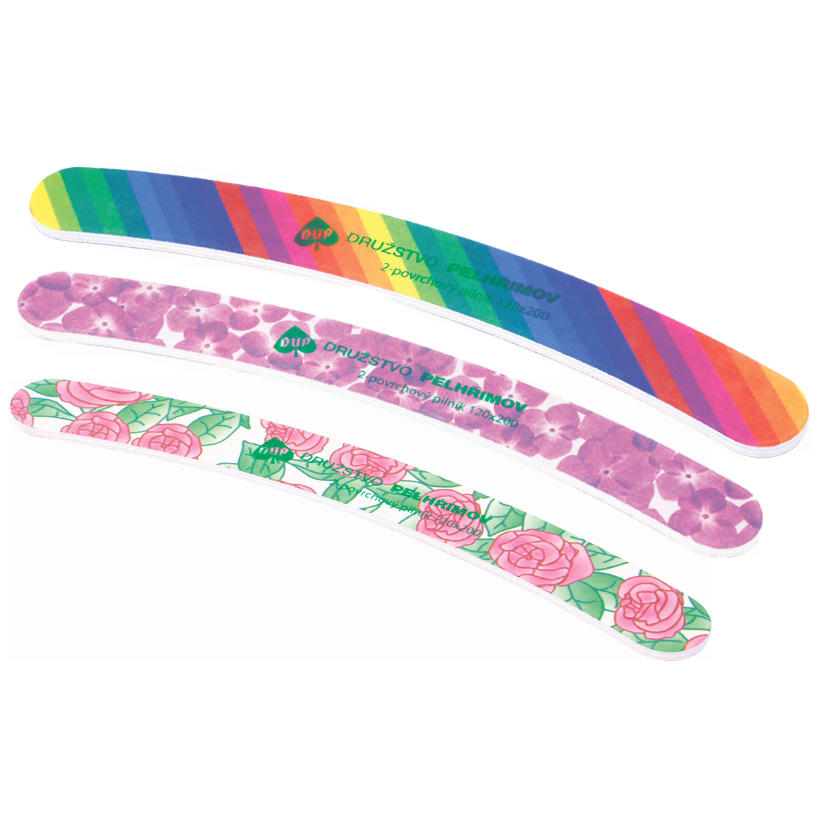Пилка для натуральних нігтів з принтом DUP Nail File Printed 3-5024 150/200 грит