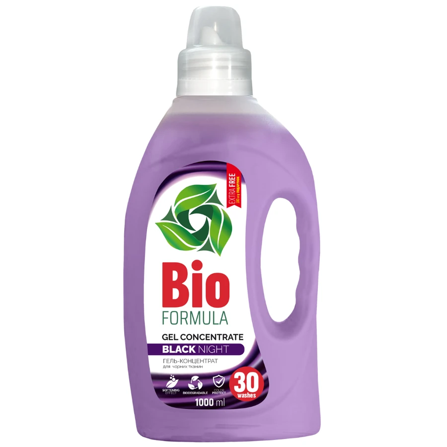 Гель-концентрат для прання чорних тканин BIO Formula Formula Gel Concentrate Black Night 1000 мл