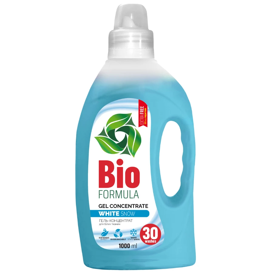 Гель-концентрат для прання білих тканин BIO Formula Formula Gel Concentrate White Snow 1000 мл