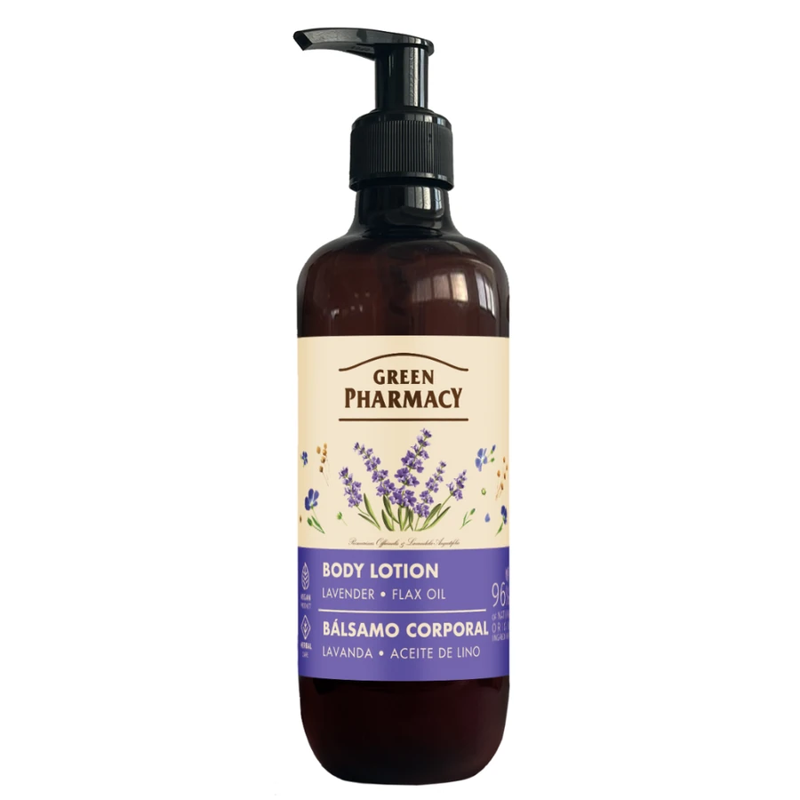 Лосьйон для тіла "Лаванда та олія льону" Green Pharmacy Body Lotion Lavander & Flax Oil 400 мл