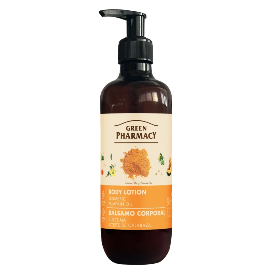 Лосьйон для тіла "Куркума та гарбузова олія" Green Pharmacy Body Lotion Turmeric & Pumpkin Oil 400 мл