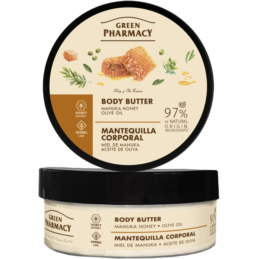 Масло для тіла "Мед манука та оливкова олія" Green Pharmacy Body Butter Manuka Honey & Olive Oil 200 мл