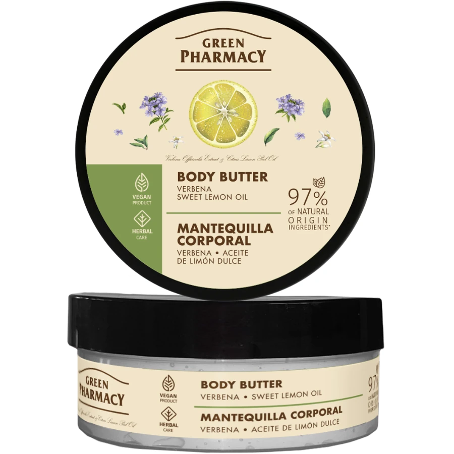Масло для тіла "Вербена та олія солодкого лимону" Green Pharmacy Body Butter Verbena & Sweet Lemon Oil 200 мл