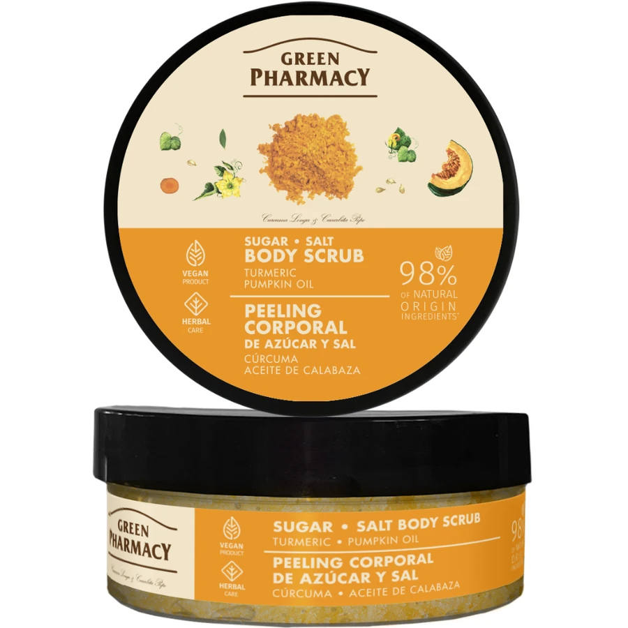 Green Pharmacy Sugar-Salt Body Scrub Turmeric & Pumpkin Oil 200 мл