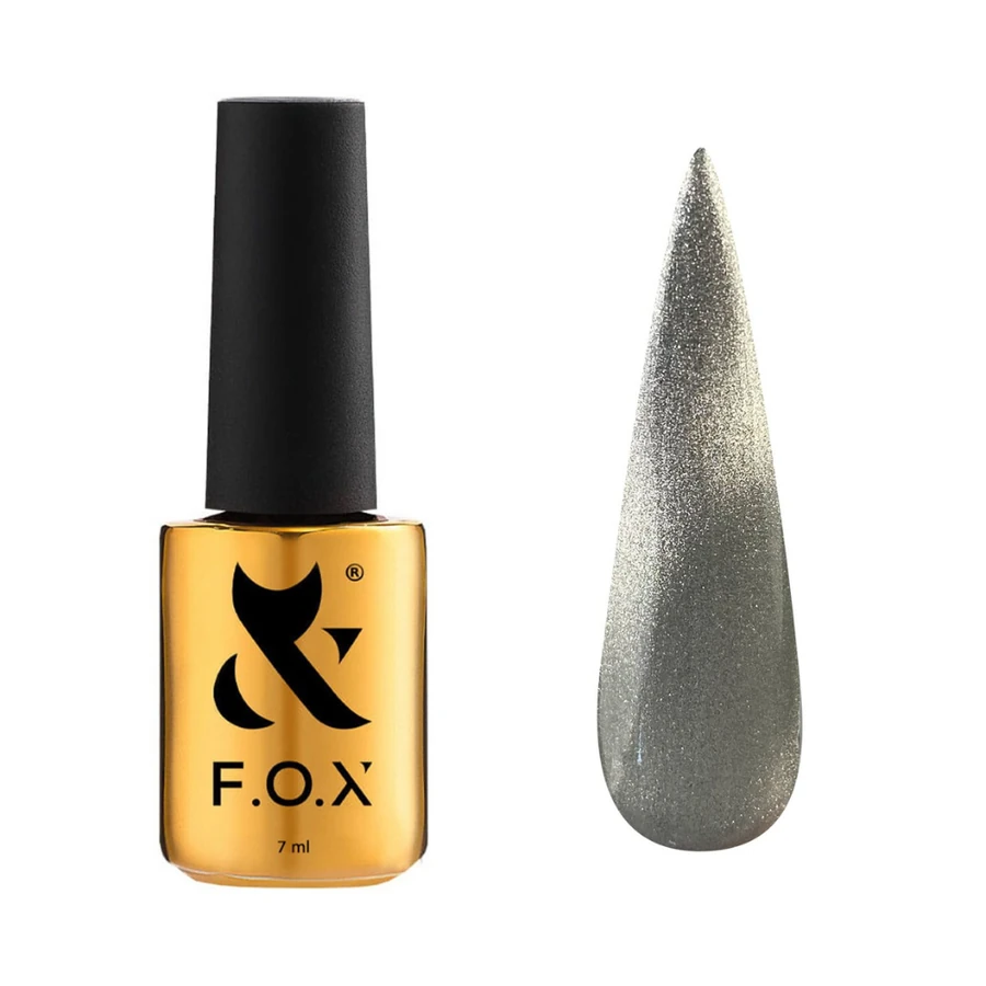 Гель-лак з ефектом котячого ока FOX Cat Eye Crystalline 001 магнітний 7 мл