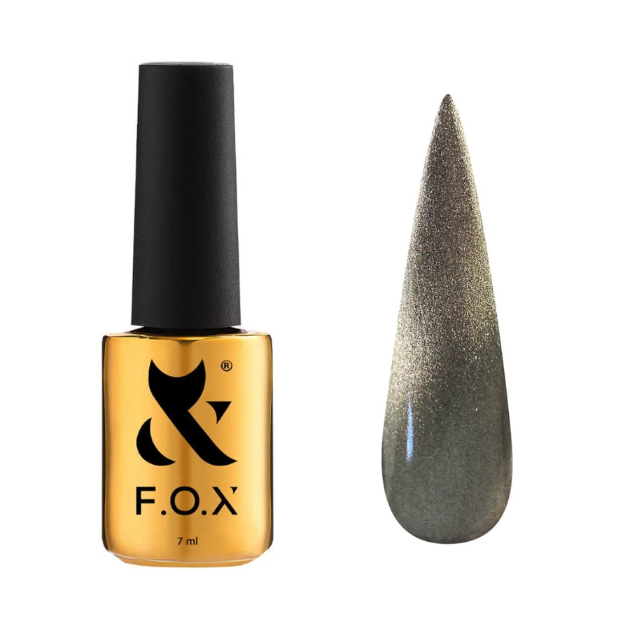 Гель-лак з ефектом котячого ока FOX Cat Eye Crystalline 002 магнітний 7 мл