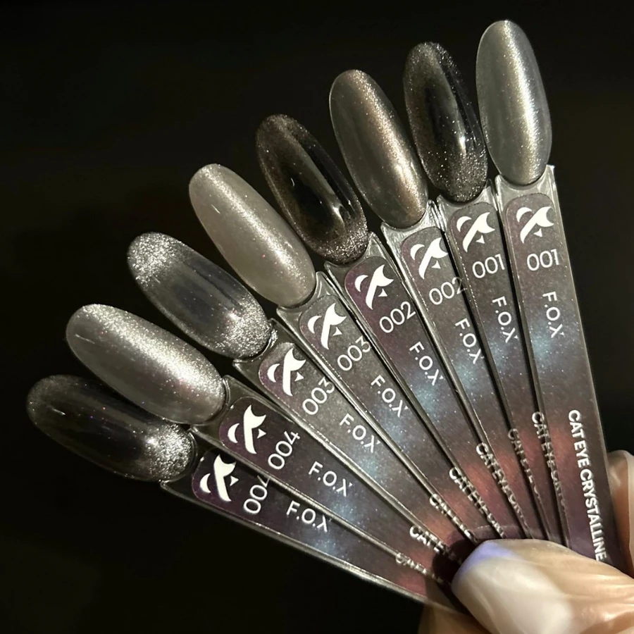 Гель-лак з ефектом котячого ока FOX Cat Eye Crystalline 003 магнітний 7 мл