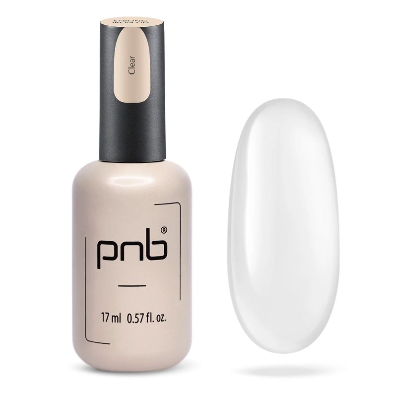 Гель конструюючий екстра-стійкий PNB Strong Iron Gel 001 Clear прозорий 17 мл