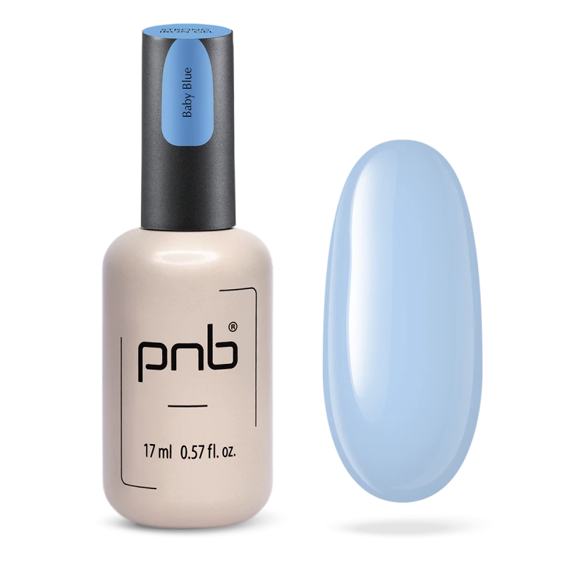 Гель конструюючий екстра-стійкий PNB Strong Iron Gel Baby Blue небесно-блакитний 17 мл