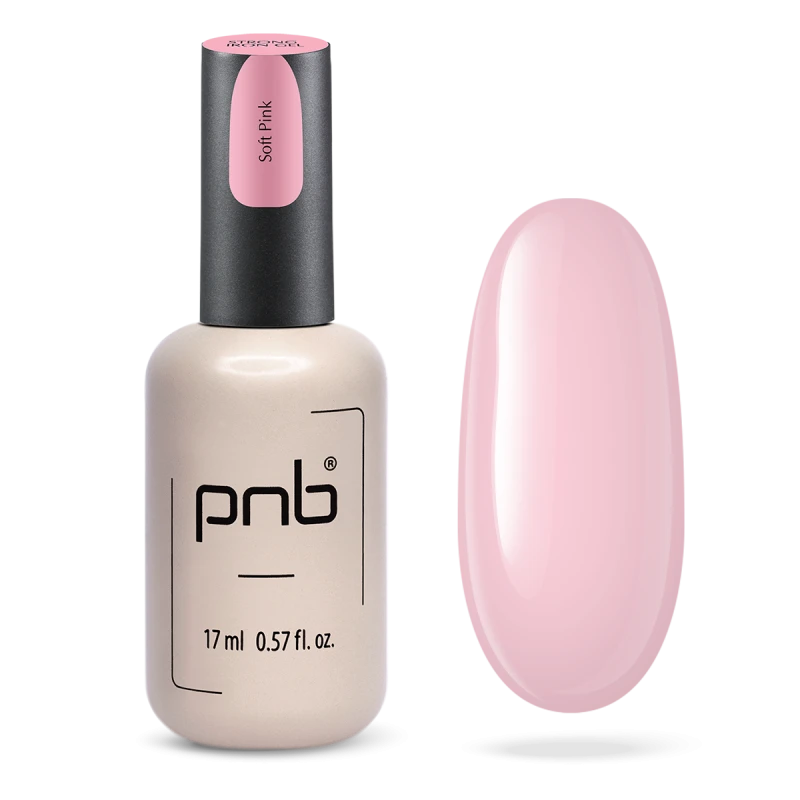 Гель конструюючий екстра-стійкий PNB Strong Iron Gel Soft Pink м&rsquo;який рожевий 17 мл